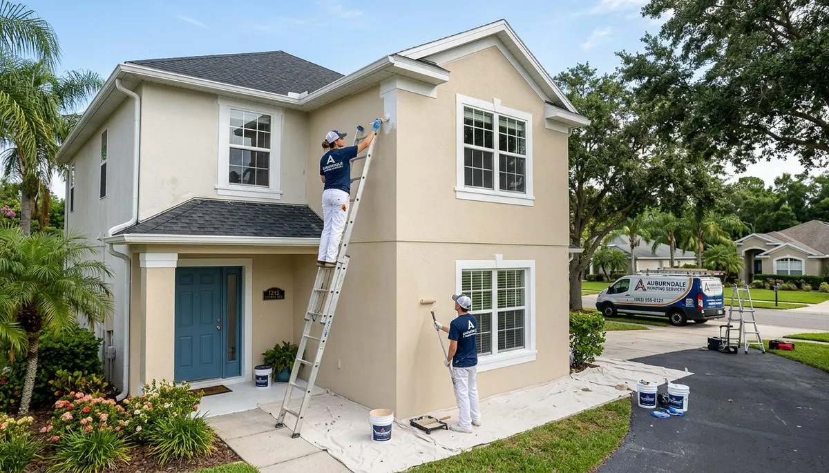 Professional house painters in Lakeland FL showcasing exterior home painting service
