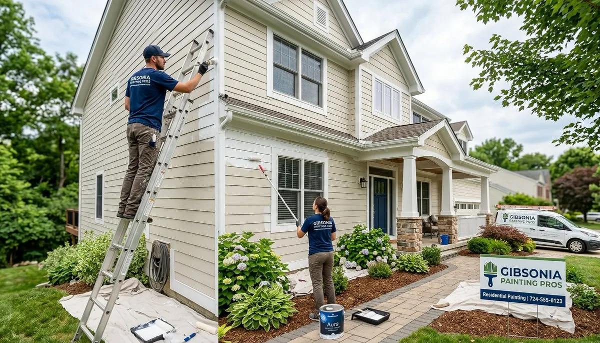 Professional house painters in Lakeland FL applying fresh exterior home paint for lasting curb appeal