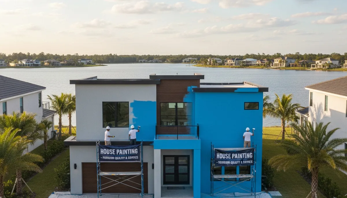 Professional house painters serving Lakeland, FL for residential exterior and interior painting services