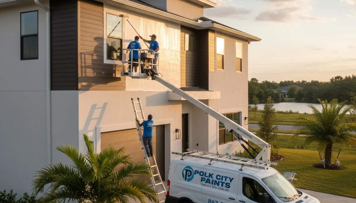 Professional house painters in Lakeland, FL providing interior and exterior painting services