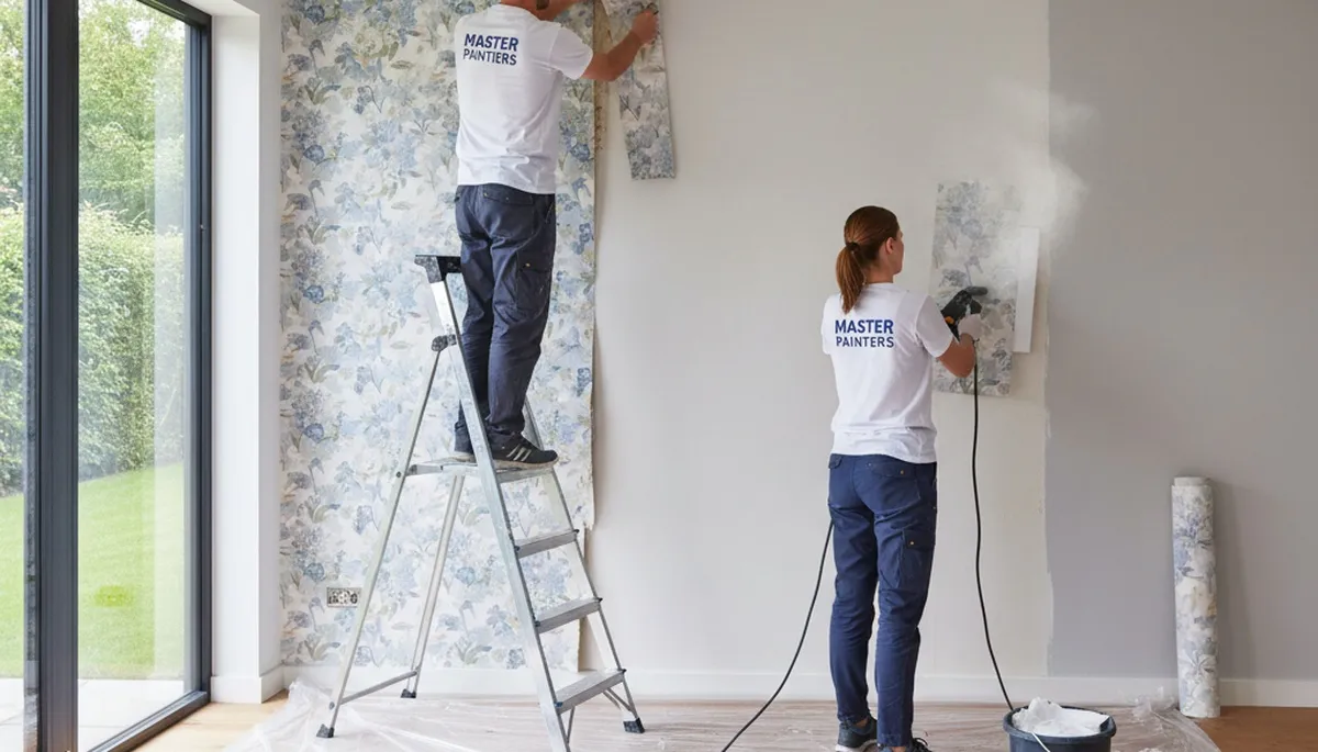 Professional wallpaper removal and wall prep by expert painters in Lakeland, FL homes